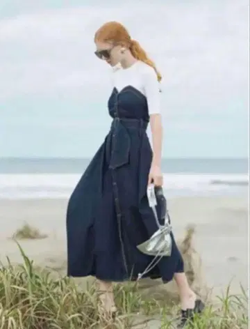 아메리빈티지 DENIM UNIFY DRESS 데님 드레스 M