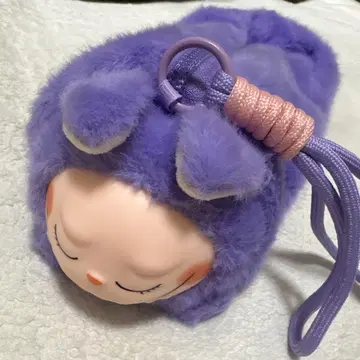 러브부 보라색 봉제 인형 파우치 펜 케이스