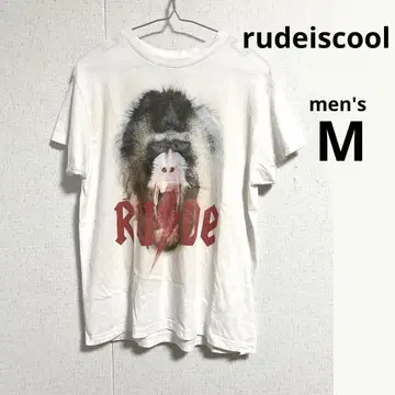 rudeiscool 망토 히히 티셔츠 화이트