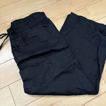 MUJI 린넨 팬츠 M 블랙