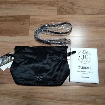 russet 러셋 복조리 숄더백 블랙