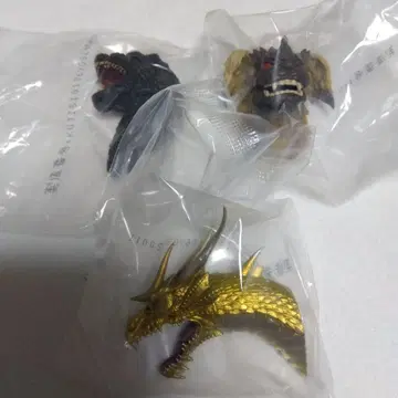제일복권 고질라 대괴수 열전 G G상 몬스터 헤드 마그넷 3종