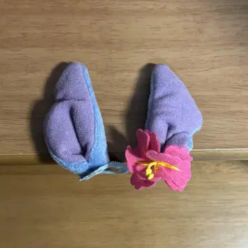 스티치 패치 핑 헤어핀 귀