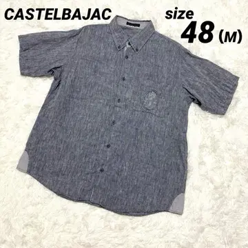 CASTELBAJAC 까스텔바작 반팔 셔츠 린넨 100% 사이즈 48