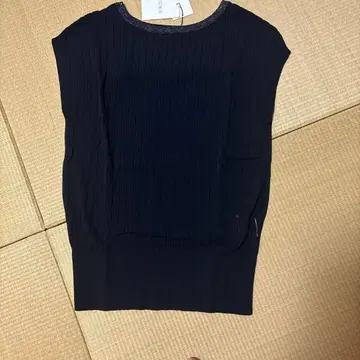 새상품 PLST 네이비 슬리브리스 니트 M