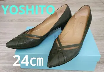 YOSHITO 펌프스 24cm 다크 그린 4416LD