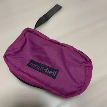 Used 올드 구형 택 mont-bell 트래블 파우치 퍼플
