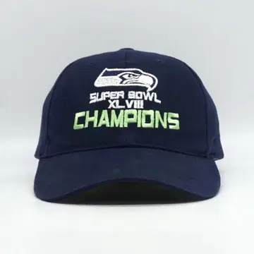 NFL 슈퍼볼 챔피언스 자수 캡 구제 의류 네이비