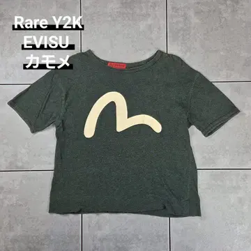 Rare EVISU S/S TEE 에비수 화이트 카모메 반팔 티셔츠