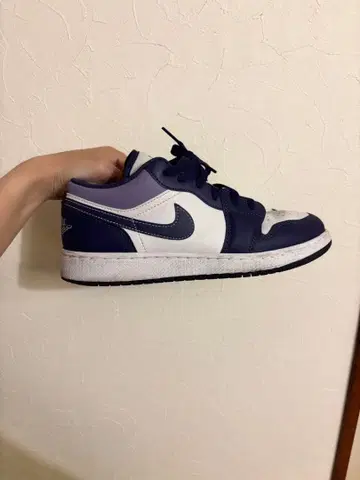 Jordan 로우 컷 스니커즈 퍼플