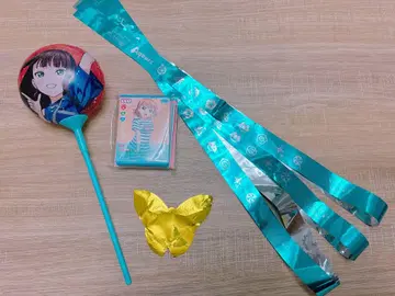 Aqours finale 영구 스테이지 다이아 스틱 벌룬 은색 테이프