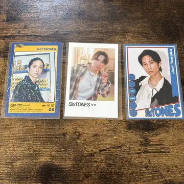 SixTONES 다나카 키 트레이딩 카드 3장
