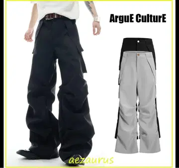 ArguE CulturE 파라슈트 카고 팬츠 스트릿 포켓 무지