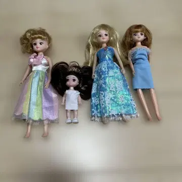리카짱 3개 + 치비 인형 1개 세트