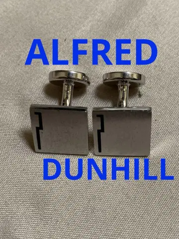 DUNHILL 던힐 커프스 단추 실버. 새상품급.