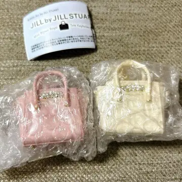 질스튜어트 미니 비쥬 로얄 토트 키링 가챠 핑크 화이트