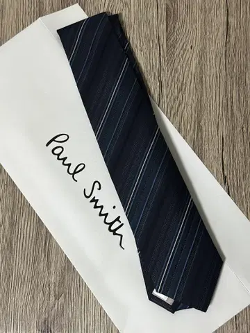 [새상품 미사용] Paul Smith 네이비 스트라이프 넥타이