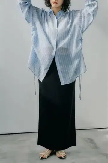 새상품 LEPSIM 14 게이지 니트 내로우 스커트