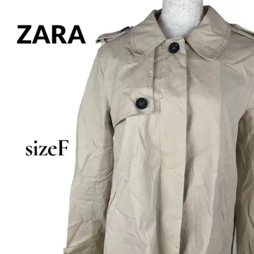 ZARA 자라 숏 트렌치코트 스프링 베이지 여성용 F