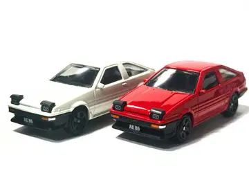MSZ CCA 도요타 트레노 레빈 AE86 1/64 희귀 2대 세트 빨흰