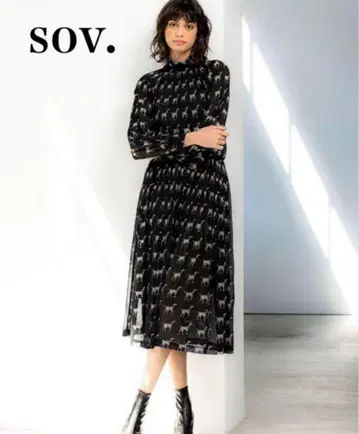 79626 sov. 달마시안 패턴 원피스