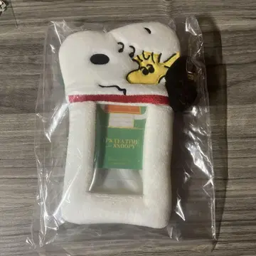 스누피 애프터눈 티 마스코트 카드 케이스 교통카드 지갑
