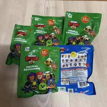 BRAWL STARS 피규어 키링 5팩 브롤스타즈