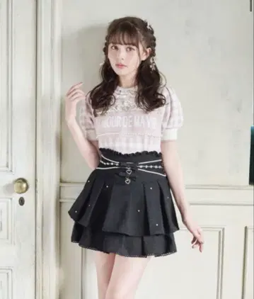 LIZLISA 스커트 미니 스커트 양산형 지뢰계