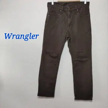 Wrangler 브라운 데님 사이즈 30 스트레이트 데님 캐주얼