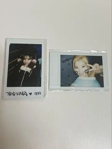 TWICE 사나 자필 폴라로이드