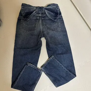 새상품 로데오 크라운 리본 포함 데님 팬츠 S
