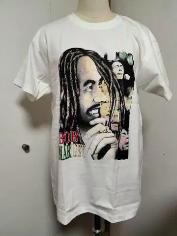 Bobmarley 밥 말리 티셔츠 화이트