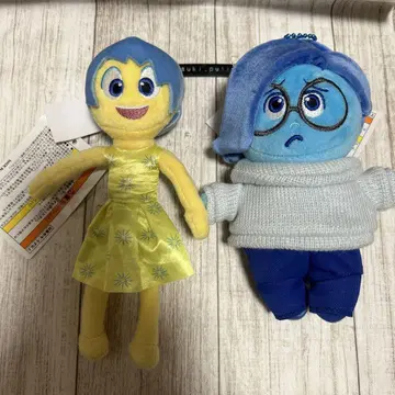 디즈니 리조트 인사이드 헤드 봉제 인형 배지 요로코비 & 카나시미