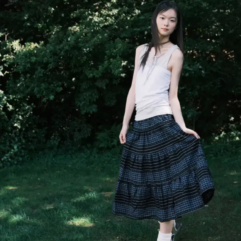 Avie muah ♥ Ribbon shirring two-way skirt /追跡付 2WAY VOLUME SHIRRING SKIRT BLACK