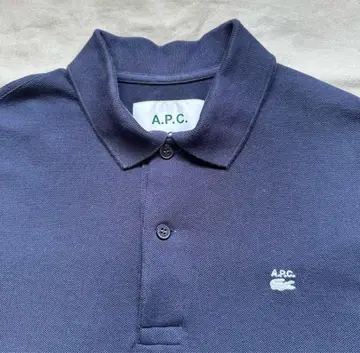 아페쎄 Lacoste 콜라보 피케 셔츠 네이비 남성용 S 라코스테