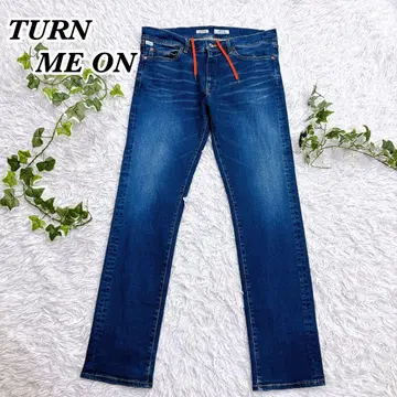 새상품급 TURN ME ON 스트레치 데님 팬츠 W33 남성용 XL