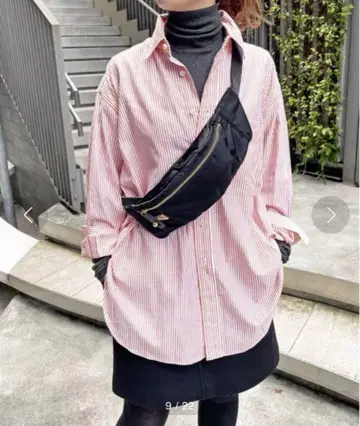 ORSETTO 나일론 바디백 카키색