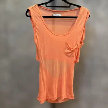 DELYLE BOUTIQUE 슬리브리스 티셔츠 오렌지