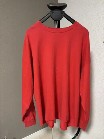 00s~10s GILDAN Ultra Cotton 레드 긴팔 티셔츠