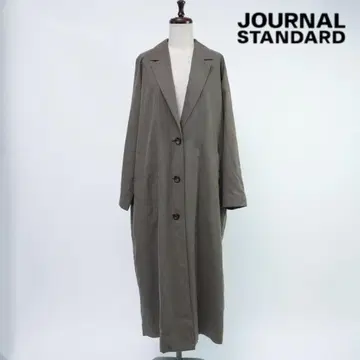 새상품급 저널 스탠다드 레사주 롱 코트 카키 L*RC833