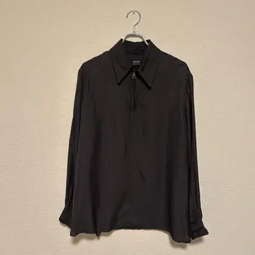 90년대 조르지오 아르마니 레이온 하프 지퍼 셔츠