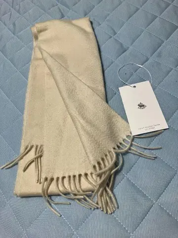 후카키 모직 캐시미어 100 머플러 스톨