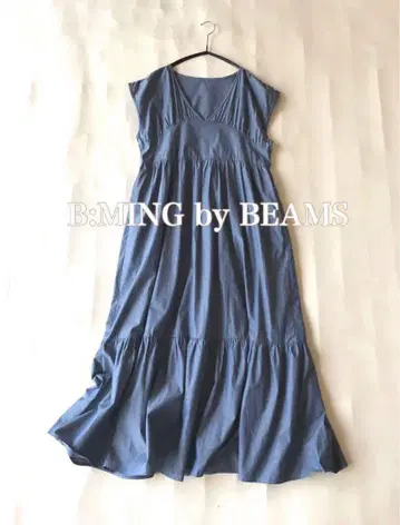 빔즈 B:MING by BEAMS 코튼 100% 프렌치 슬리브 원피스