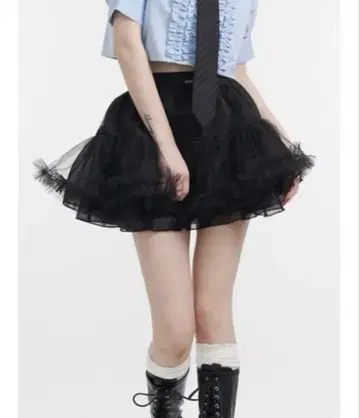jouetie 볼륨 츄츄 스커트 블랙