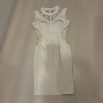 Andy Miyu GLAMOROUS 화이트 레이스 드레스