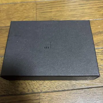 m+ (엠피우) 가죽 명함지갑 브라운