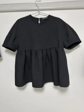ballsey 페이즐리 마틀라세 페플럼 블라우스 36 블랙