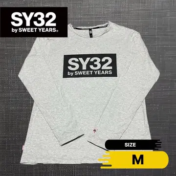 SY32 by SWEET YEARS 긴팔 티셔츠 롱T M 사이즈 그레이