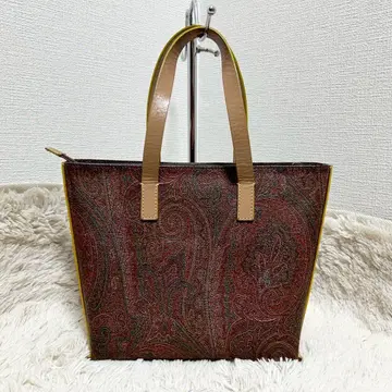 에트로 ETRO 핸드백 토트백 페이즐리 무늬 사다리꼴