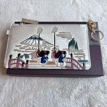 미사용 문고야 오제키 니혼바시 깔끔한 카드 케이스 프래그먼트 케이스